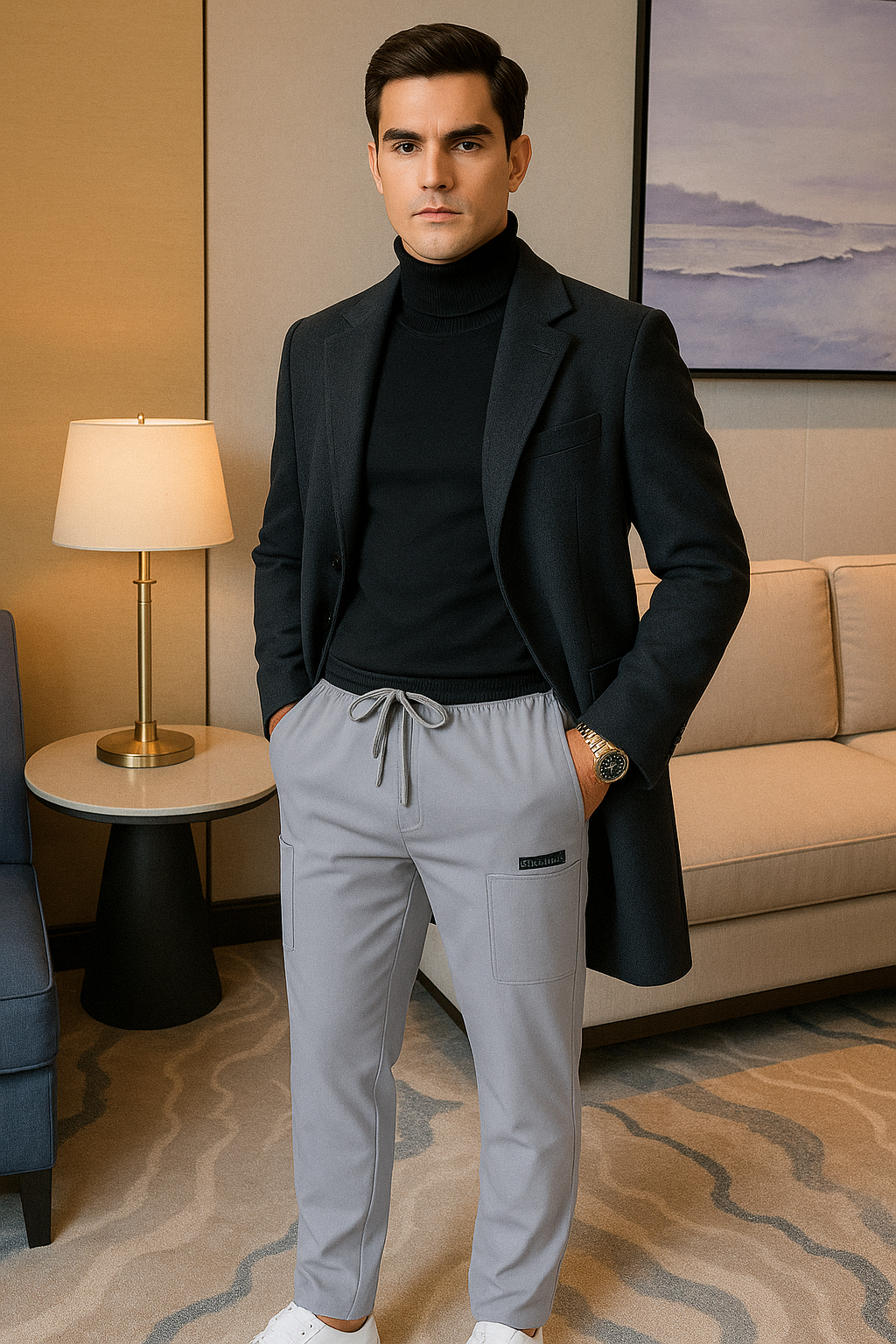 Slim Fit Chino High Pants