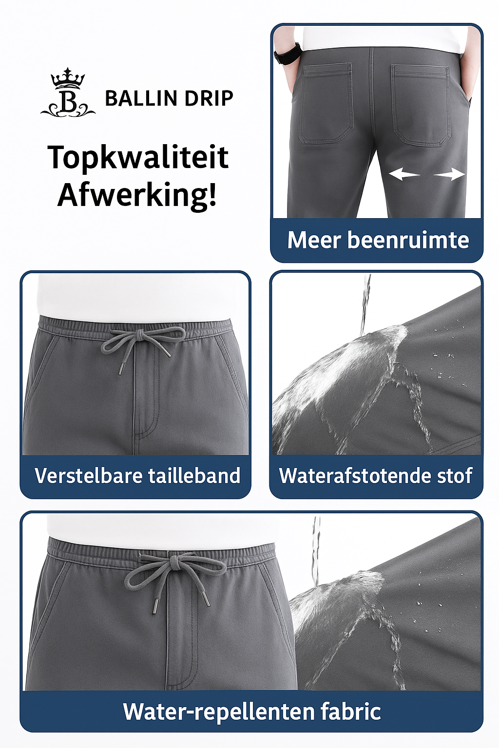 Slim Fit Chino High Pants