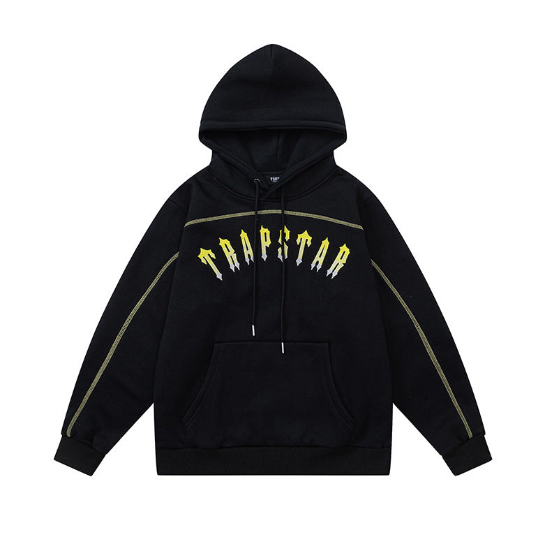 Yellow and black hoodie tracksuit Central Cee