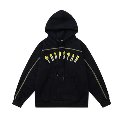 Yellow and black hoodie tracksuit Central Cee
